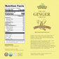 HqO Organic Ground Ginger, Non-GMO, Kosher, 14 oz Chef Jar