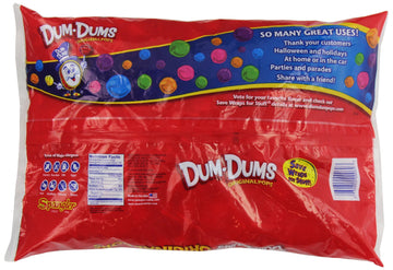Dum Dums Lollipops, 300 Count Bag (Pack Of 8)