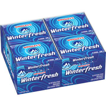 Extra Wrigley'S Winterfresh Gum, 15-Stick Slim Packs (Pack Of 20)