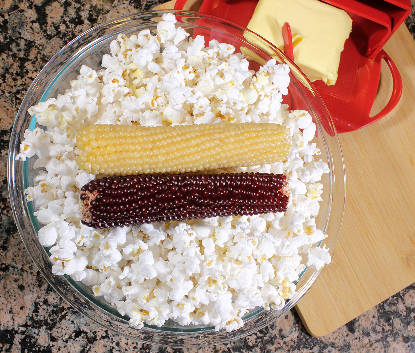 Amish Country Popcorn | Old Fashioned Microwave Popcorn | Non-GMO, Gluten Free, Microwaveable and Kosher (White & Red Corn on th