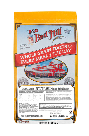 Bob'S Red Mill Instant Mashed Potatoes Creamy Potato Flakes, 25 Pound