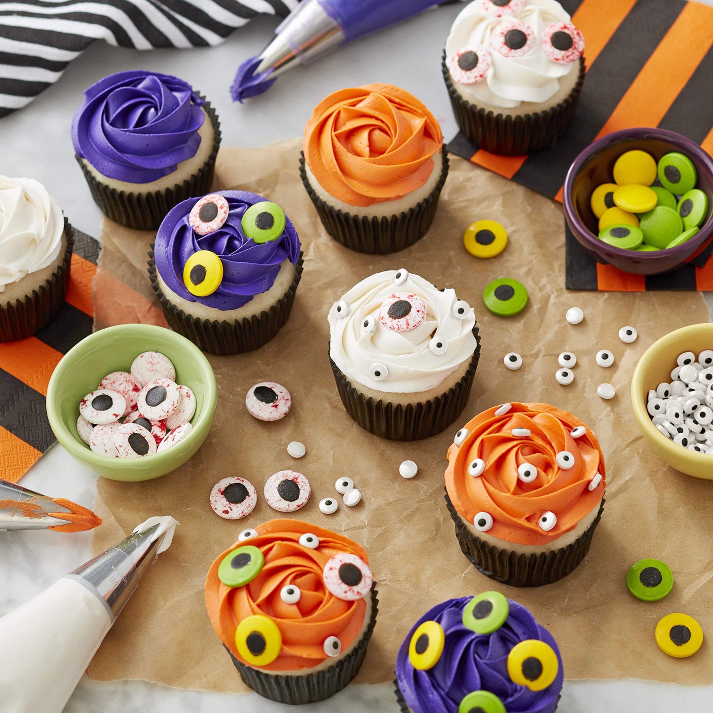 Wilton Assorted Halloween Candy Eyeball Set, 3-Packs
