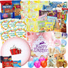 Easter Snack Pink Tin (48 Count) Filled with Candy, Peelable Gummies,Bunny and More, Great Package for Family, Friends, Boys and