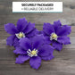 Global Sugar Art Clematis Sugar Cake Flowers, Light Purple, 3 Count by Chef Alan Tetreault