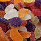 Assorted Jelly Fruit Shaped Candy - 1.5 lbs of Sugar Dusted Orange Raspberry Pear Pineapple Grape Chewy Candy