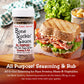 Bone Suckin Sauce All Purpose Seasoning & Rub Zero Calorie And Gluten Free With Garlic Salt Pepper And Onion (5.8 Oz)