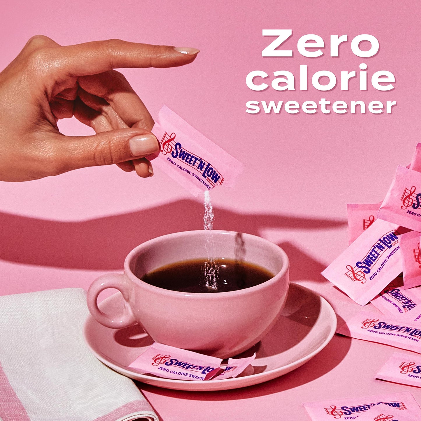 SweetN Low Zero Calorie Sweetener Packets, Non-GMO, Gluten Free, 1000 Count