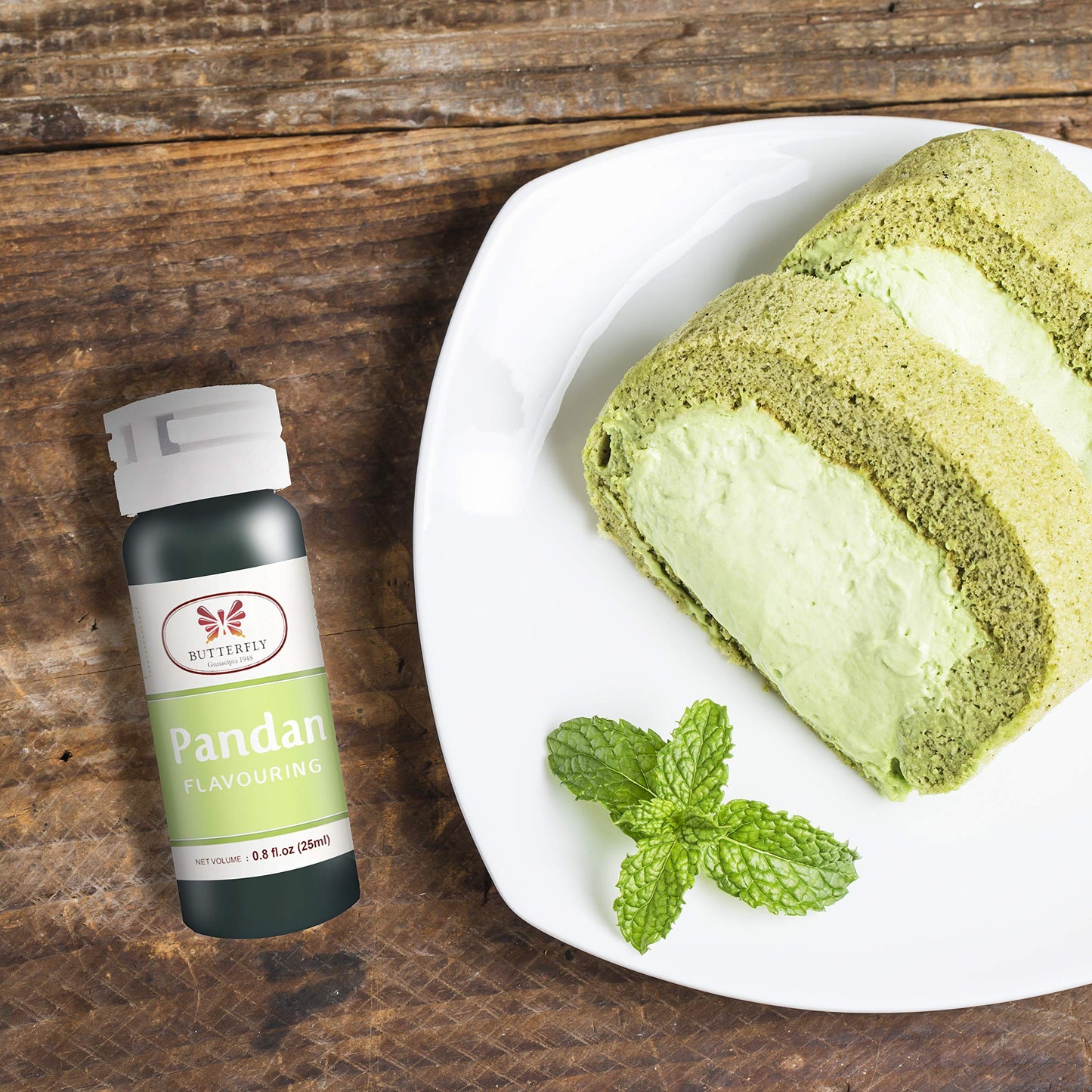 Butterfly Flavoring Extract Paste, 25 Ml (Pandan, Pack Of 6)