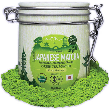 Matcha Organics - Premium Ceremonial Grade Matcha Green Tea Powder - Authentic 1St Harvest Japanese Green Tea - Usda & Jas Organ