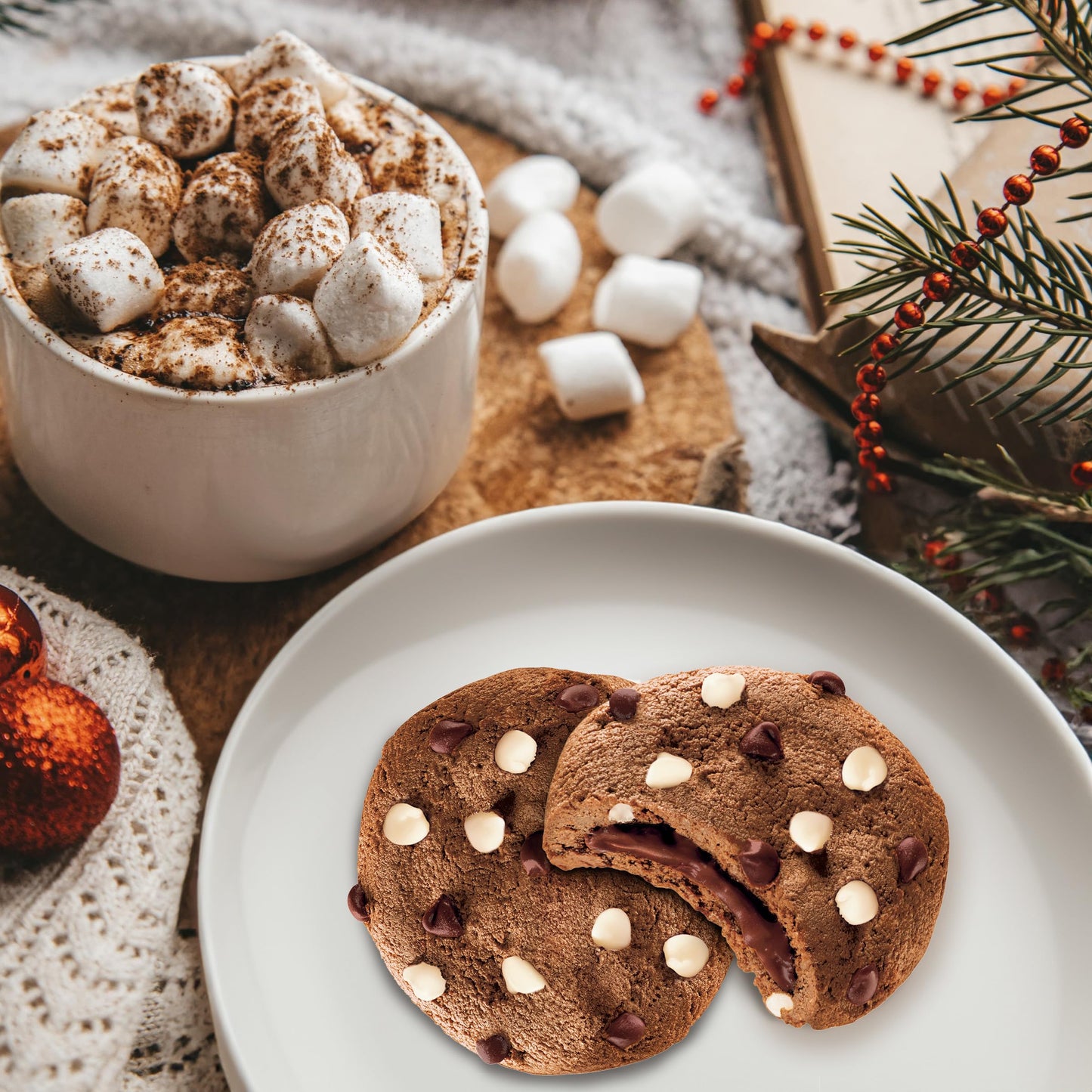 Chips Ahoy! Hot Cocoa Chocolate Chip Cookies, Limited Edition Holiday Cookies, 9.9 Oz