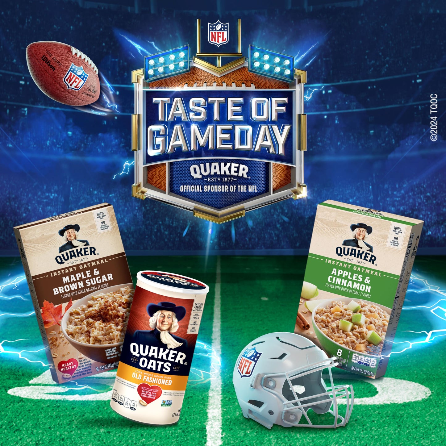 Quaker Instant Oatmeal High Fiber Variety Pack, 32 Count, Maple Brown Sugar & Banana, 3.13 lb