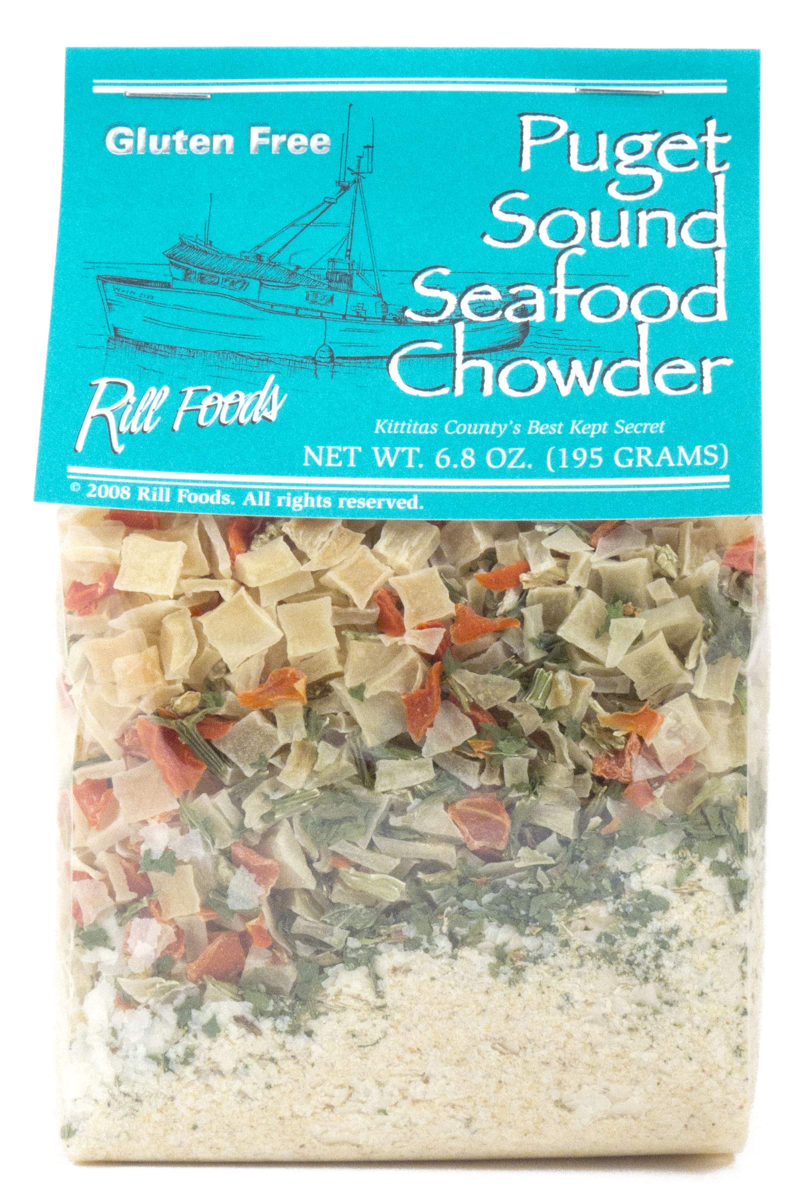 Rill Foods Puget Sound Seafood Chowder, 6.8 Fl Oz, Pack of 1