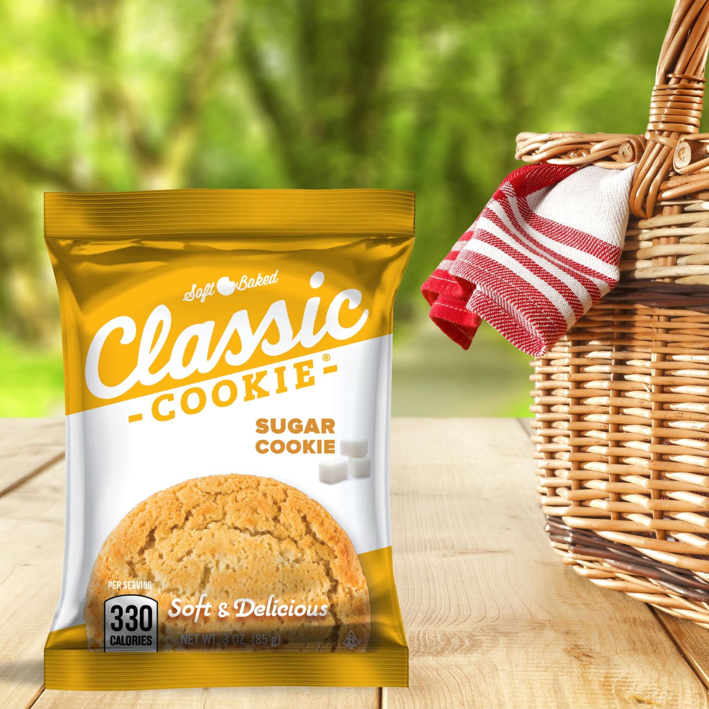 Classic Cookie, Soft Baked Cookie, Sugar Cookie 3Oz, 8 Count Pack