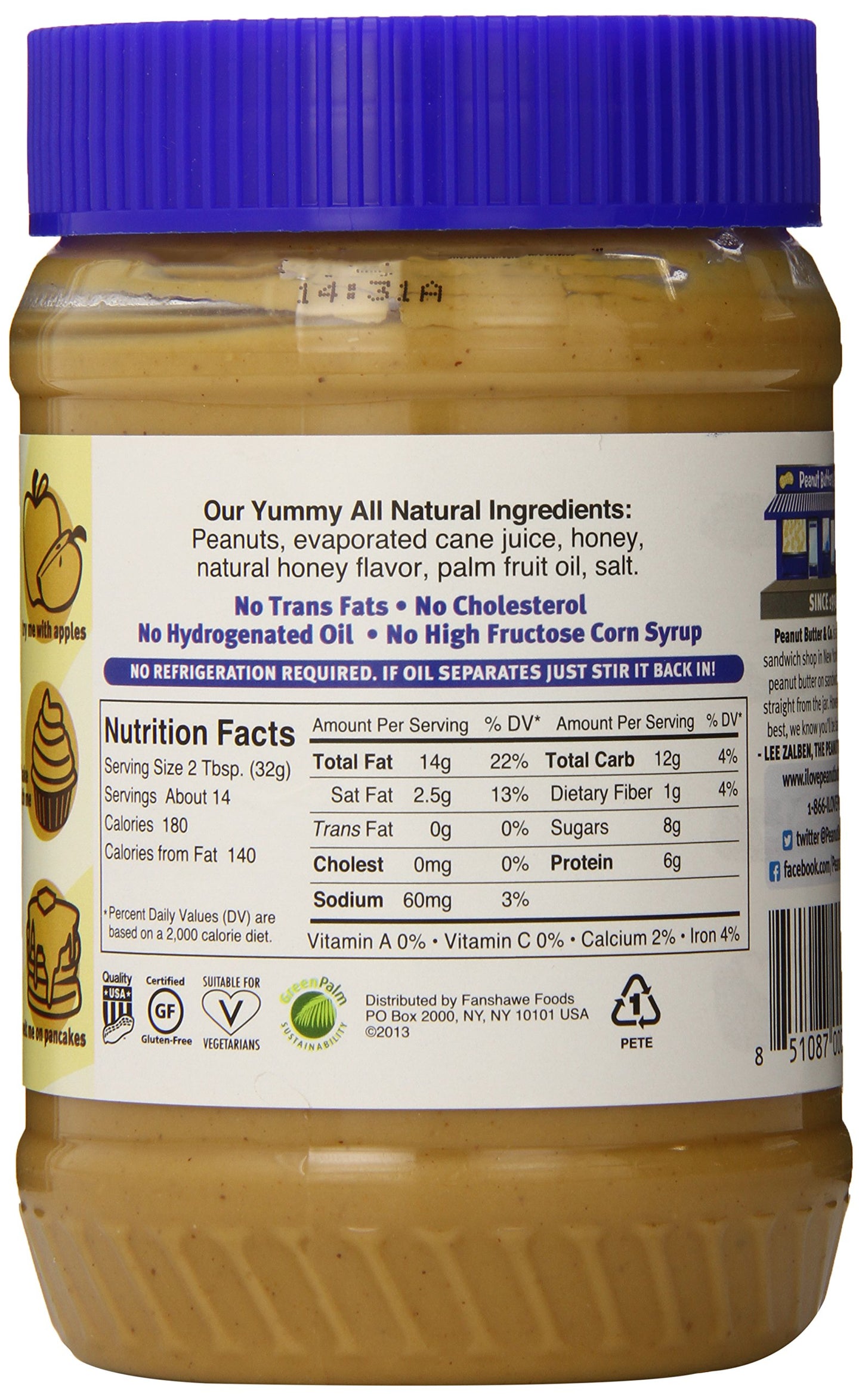 Peanut Butter & Co The Bee's Knees Peanut Butter, 16 oz