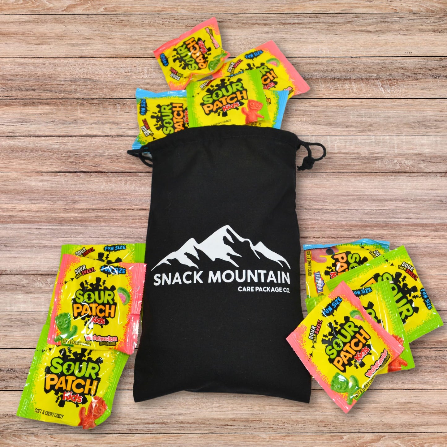 Snack Mountain Assortment Of Sour Patch Kids Treat Size (25 Packs) Original Tropical Watermelon