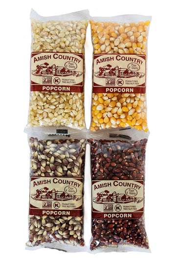 Amish Country Popcorn | 4 Oz Bags - Kernels | Old Fashioned, Non-Gmo And Gluten Free (4 Ounce (Pack Of 4), Variety Kernels)