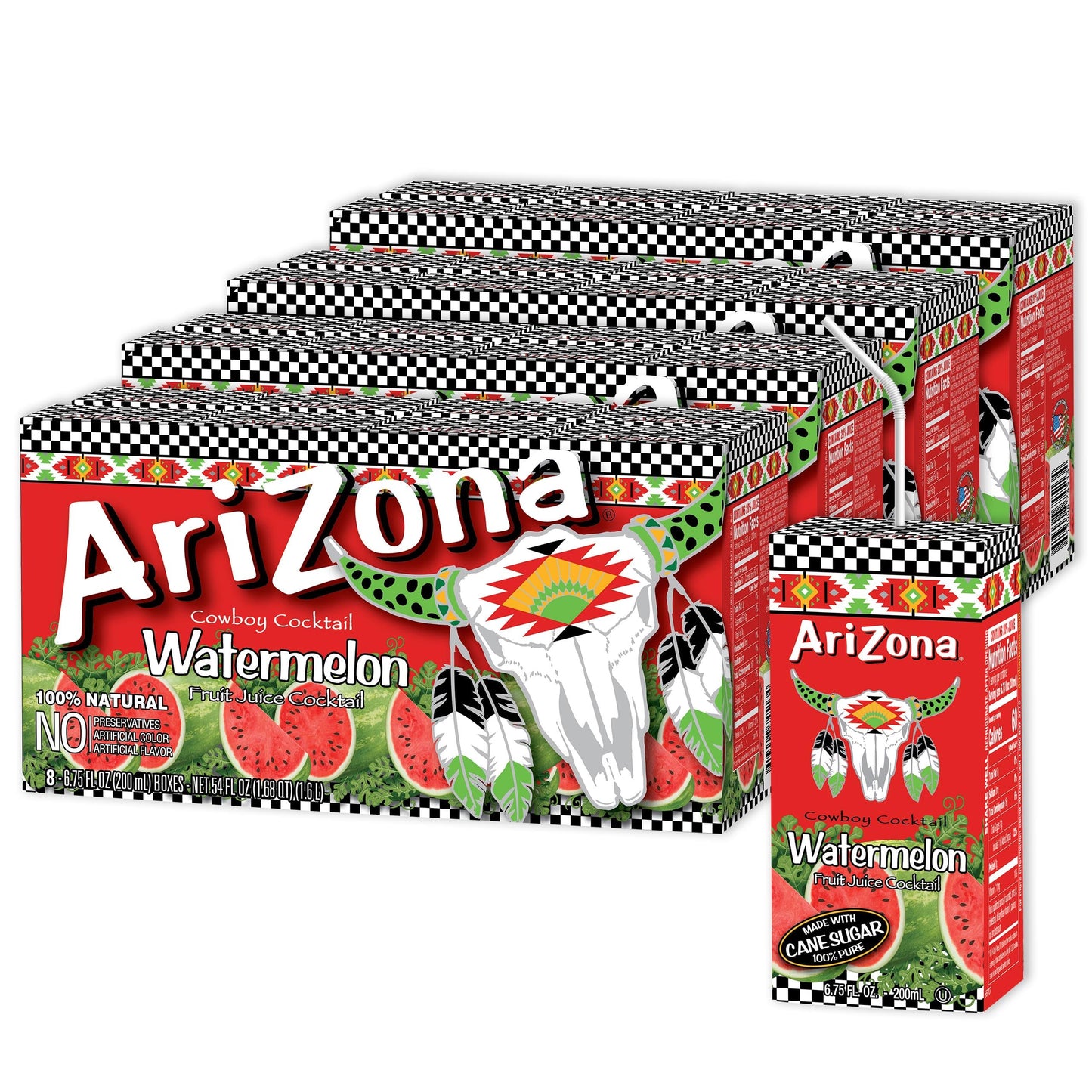 Arizona Watermelon Drink, 6.75 fl oz Tetra Box (Pack of 32)