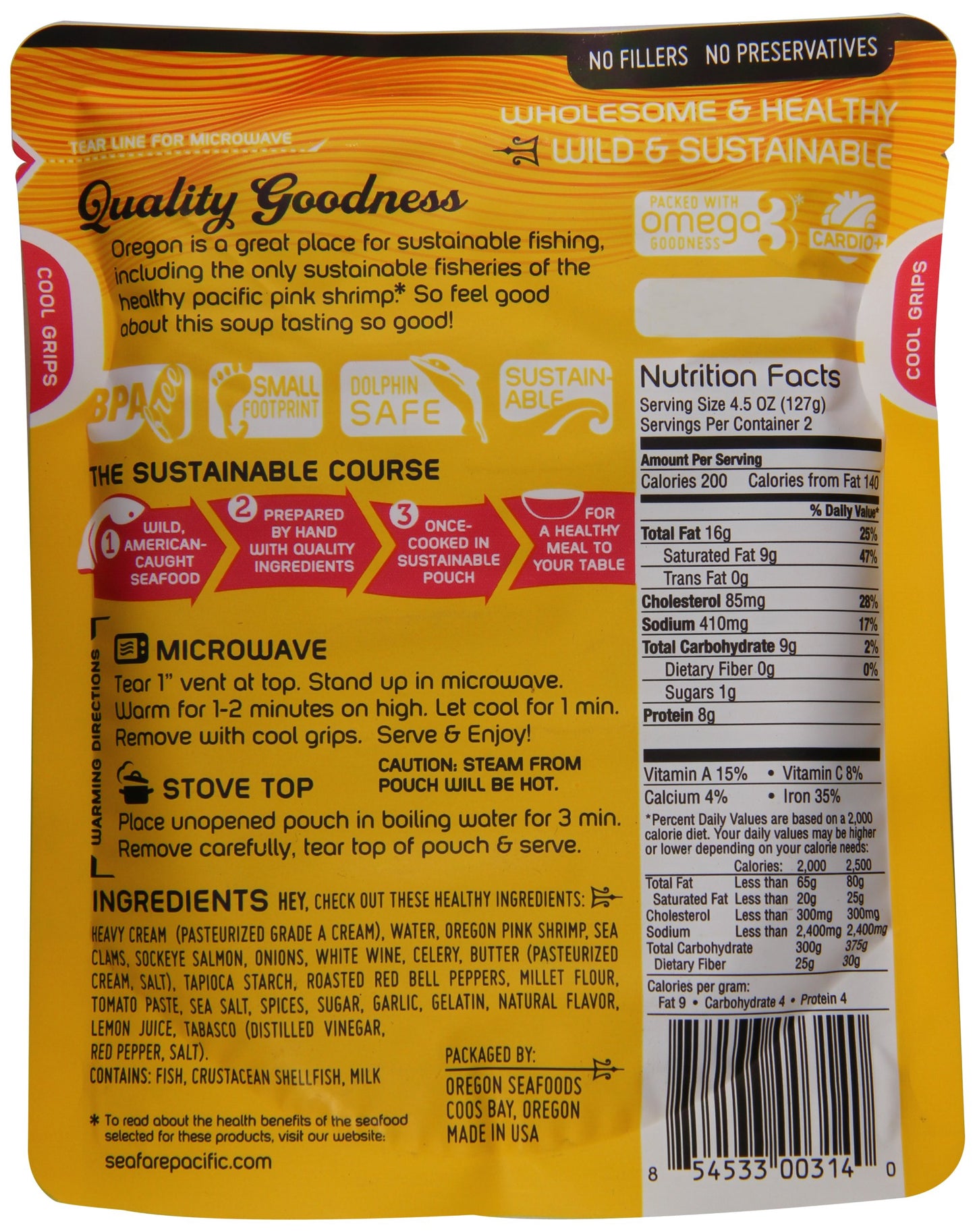 Sea Fare Pacific Seafood Bisque, 9 Ounce (Pack of 8)