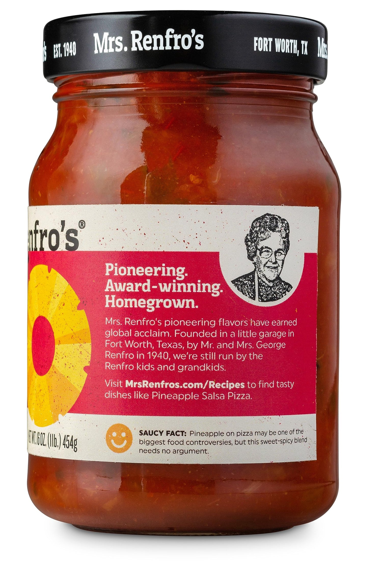 Mrs. Renfros Pineapple Salsa - Gluten Free (16-oz. jars, 4-pack)