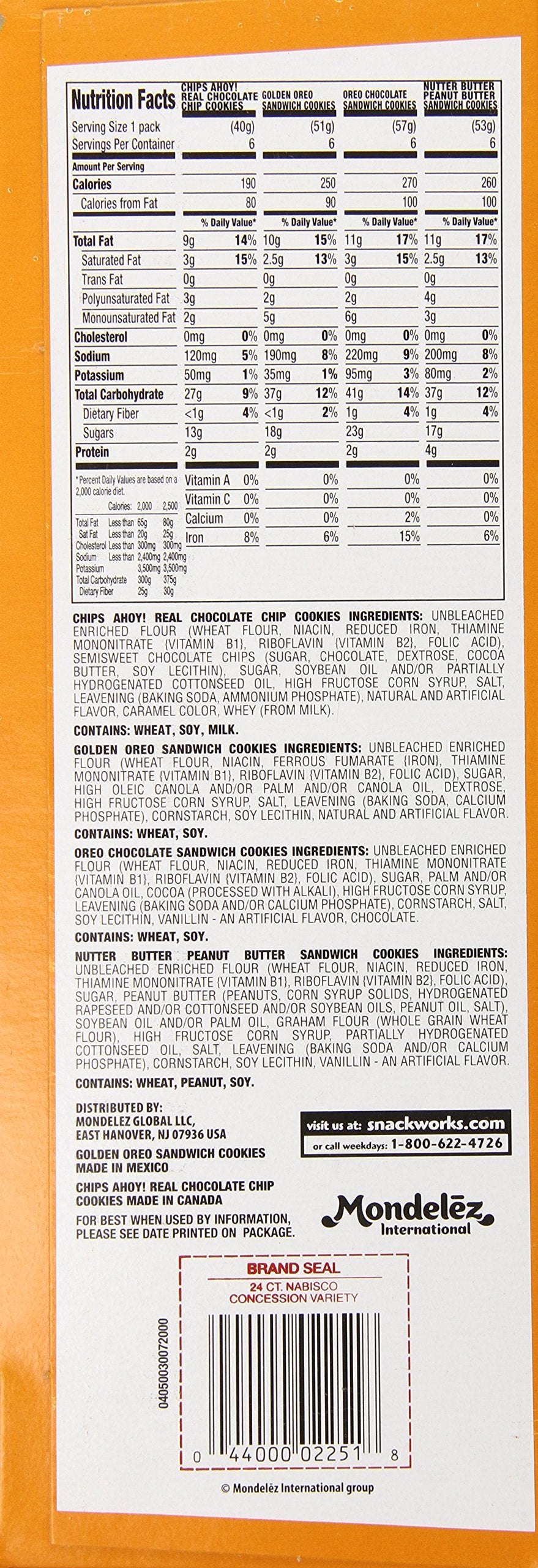 Nabsico Cookie Variety Pack 30 Count