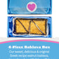 Bakluva 4-Piece Baklava Pastry Dessert Gift Box - (4) Large 2.3 Oz (66 Gram) Pieces - Perfect For Gifts, Parties, And More