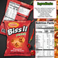 Bissli Pizza Flavored Crunchy Wheat Snack Perfect Lunch Snack for Kids & Adults 2.5oz Bag (Pack of 24)