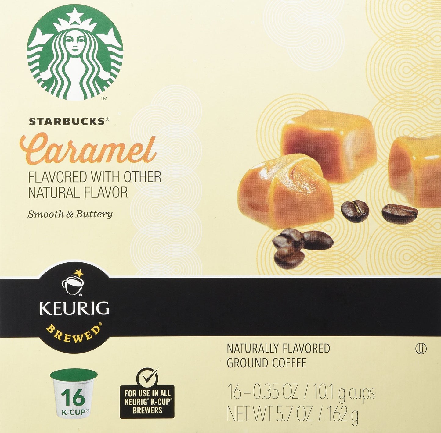 Starbucks Caramel Coffee Pods - 16 Count, Yellow, 1 COUNT (Pack of 16)