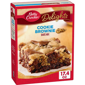 Betty Crocker Delights Cookie Brownie Bar Mix, 17.4 Oz.
