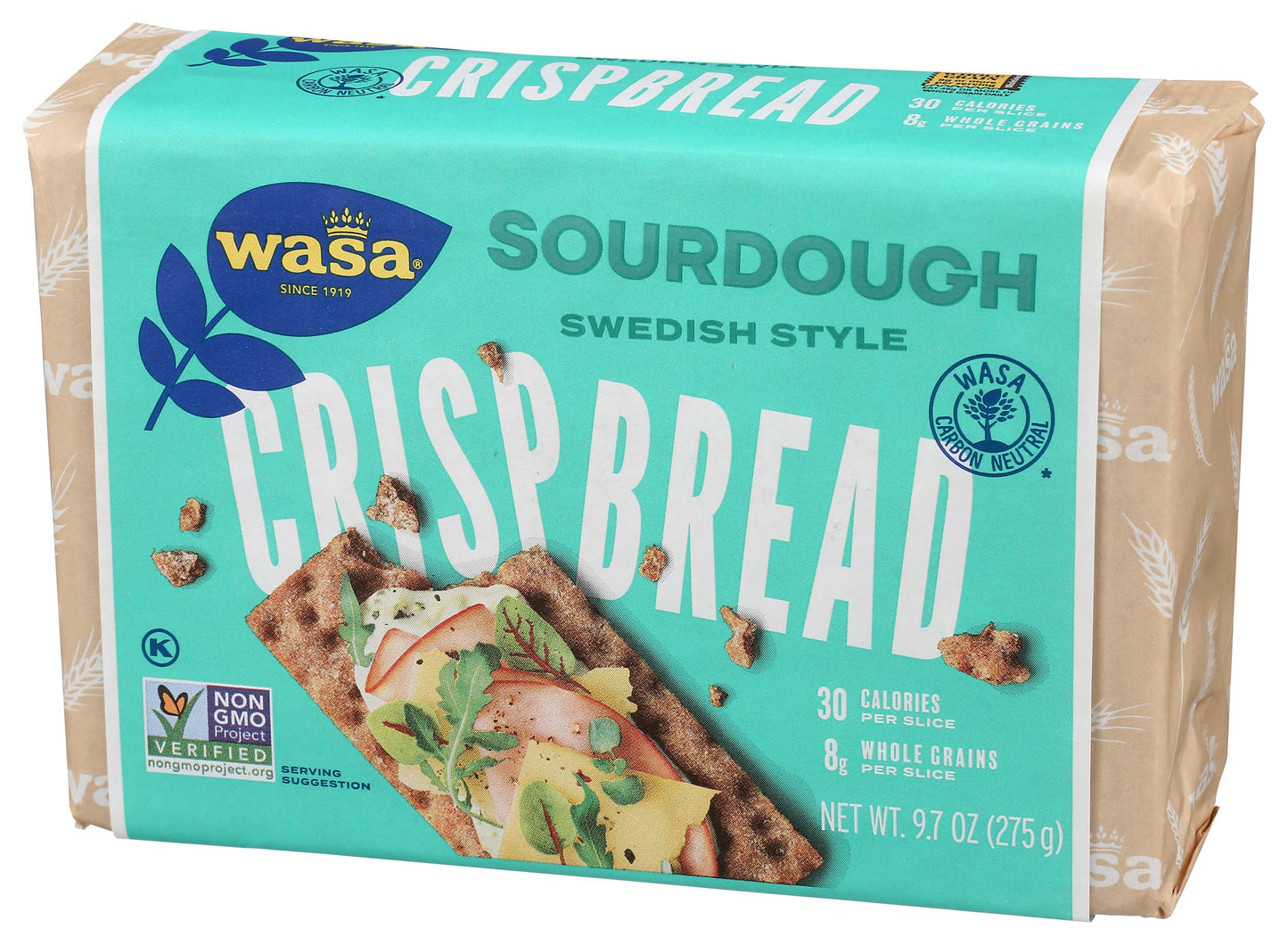 Wasa Sourdough Whole Grain Crispbread, 9.7 Ounce (Pack of 1)