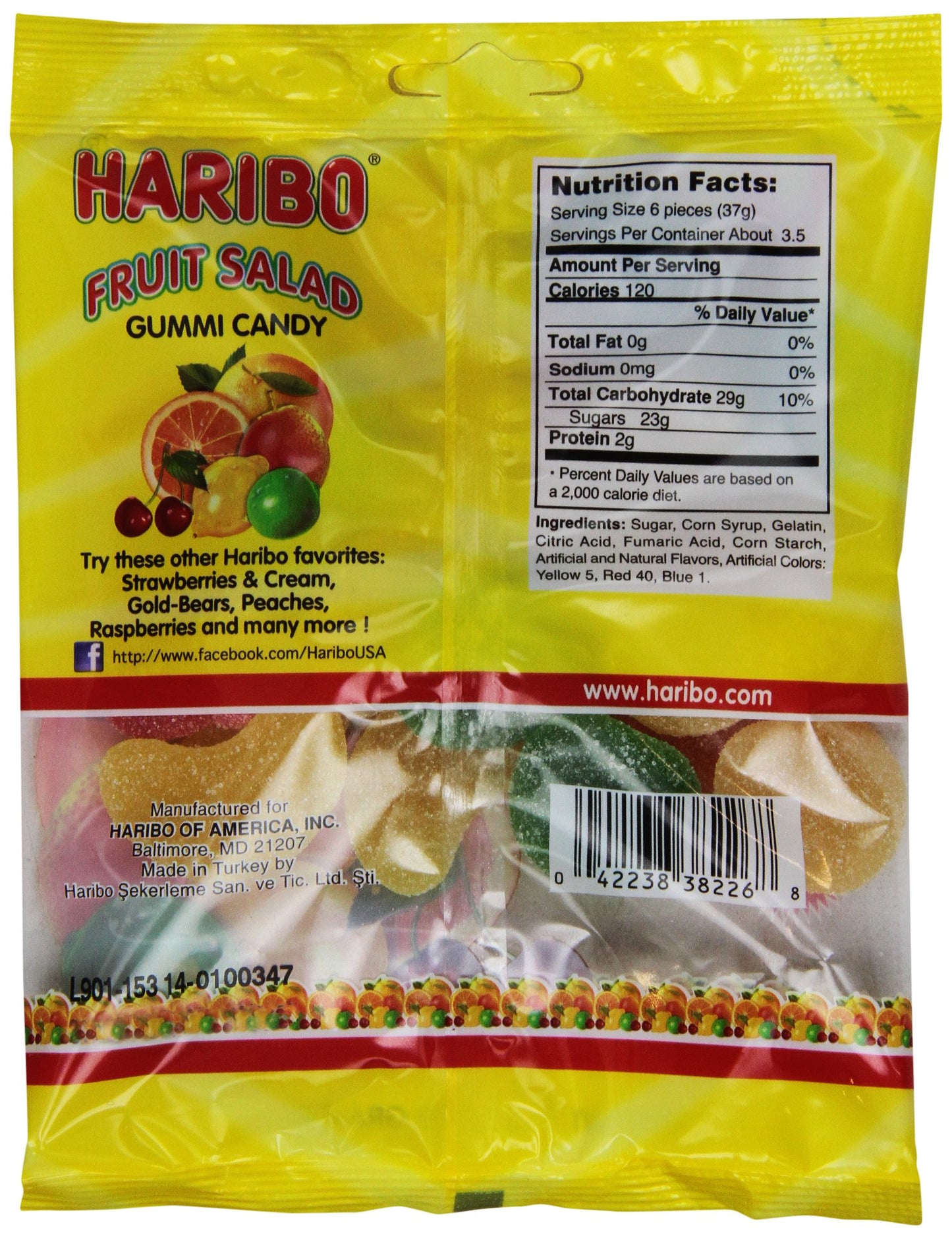 Haribo Gummies - Fruit Salad - 5 Oz