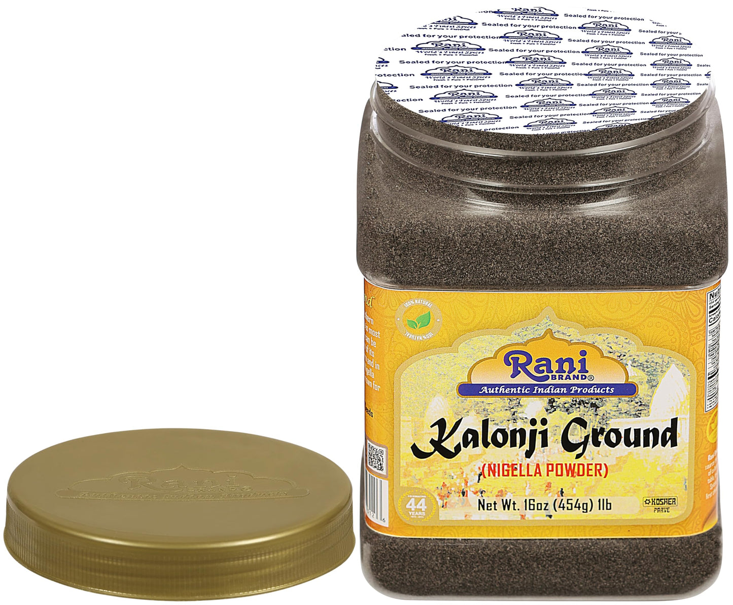 Rani Kalonji Powder(Black Seed, Nigella Sativa, Black Cumin) Ground, 16Oz (1Lb) 454G Pet Jar ~ All Natural | Gluten Friendly | N