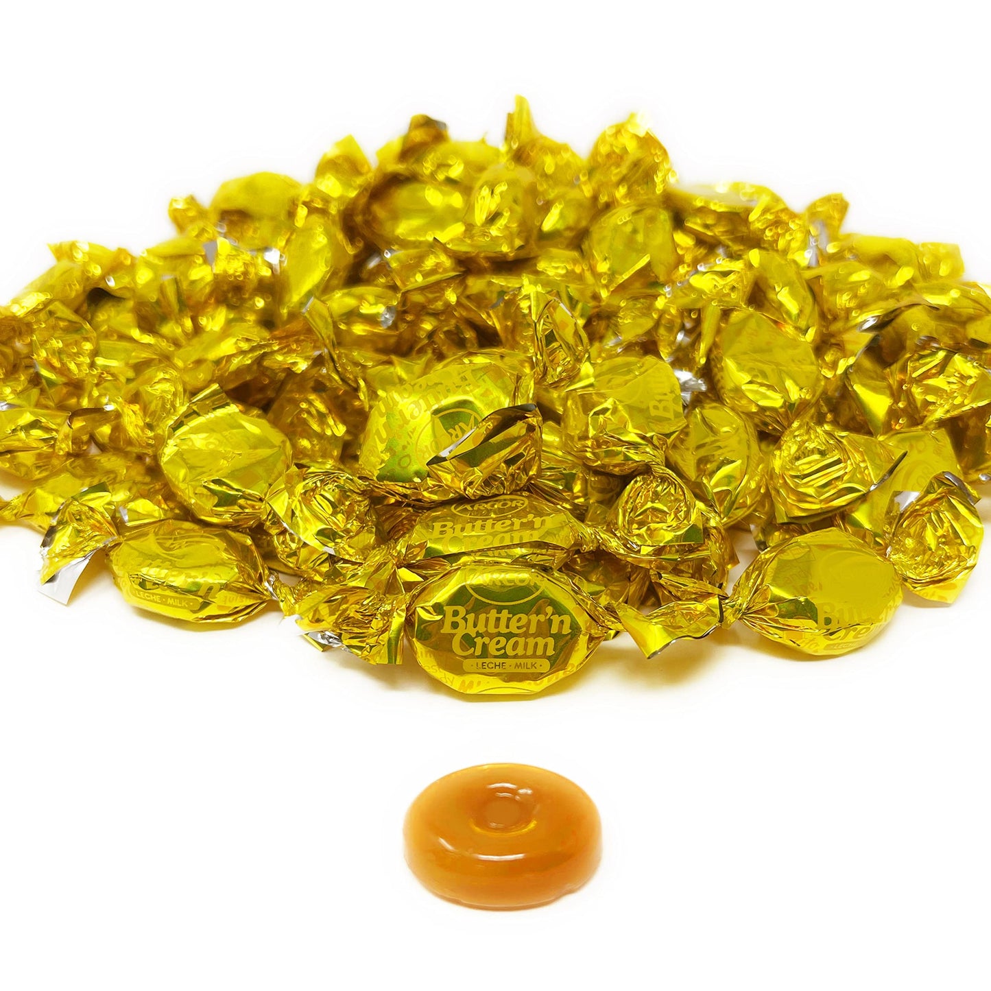 Assortit Holiday Butter Cream Hard Candy Snack Pack - 75 Pieces - 14 oz - Gold