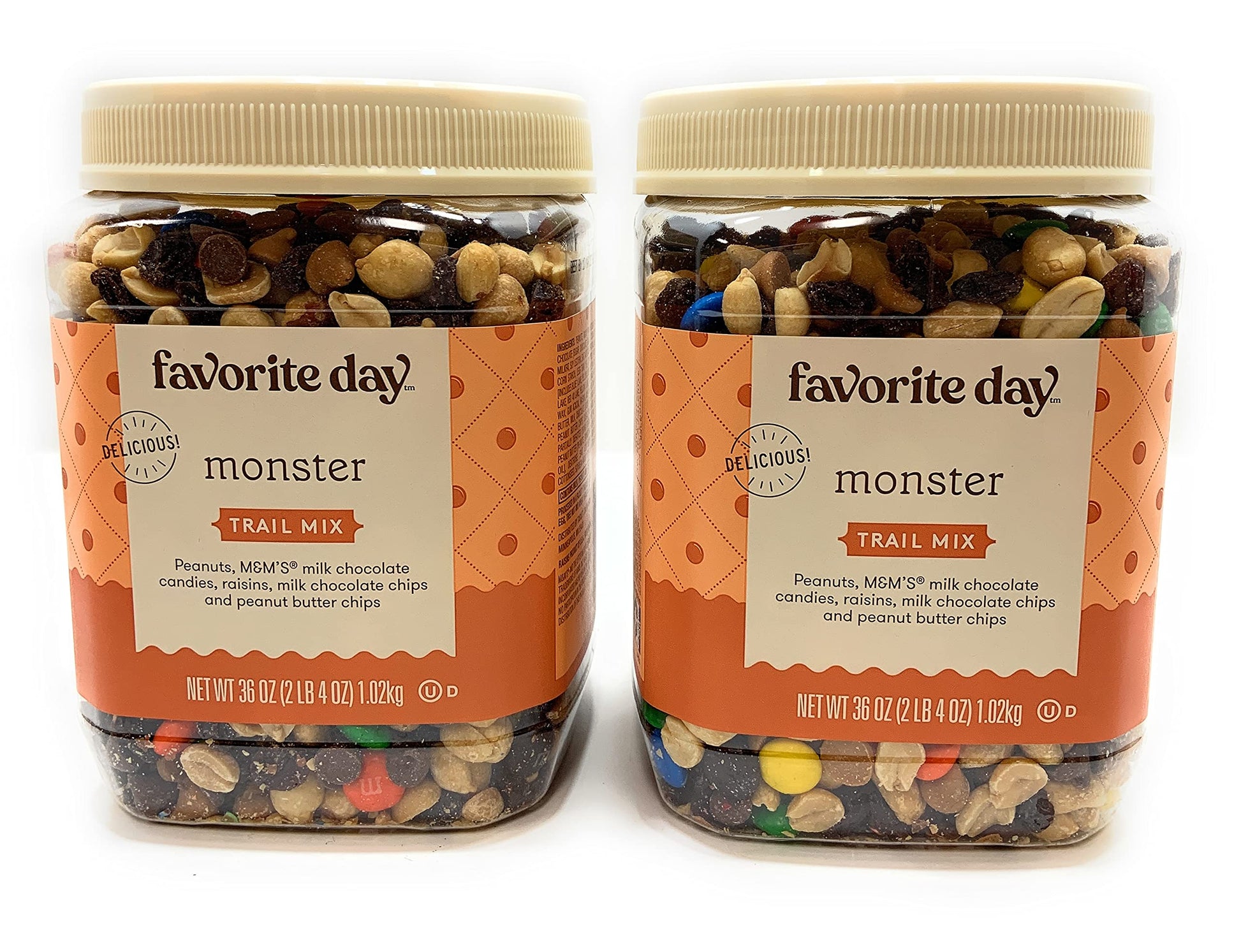 Favorite Day Monster Trail Mix 2-Pack, 2.25 lb (72 oz), Nut Mix Snack