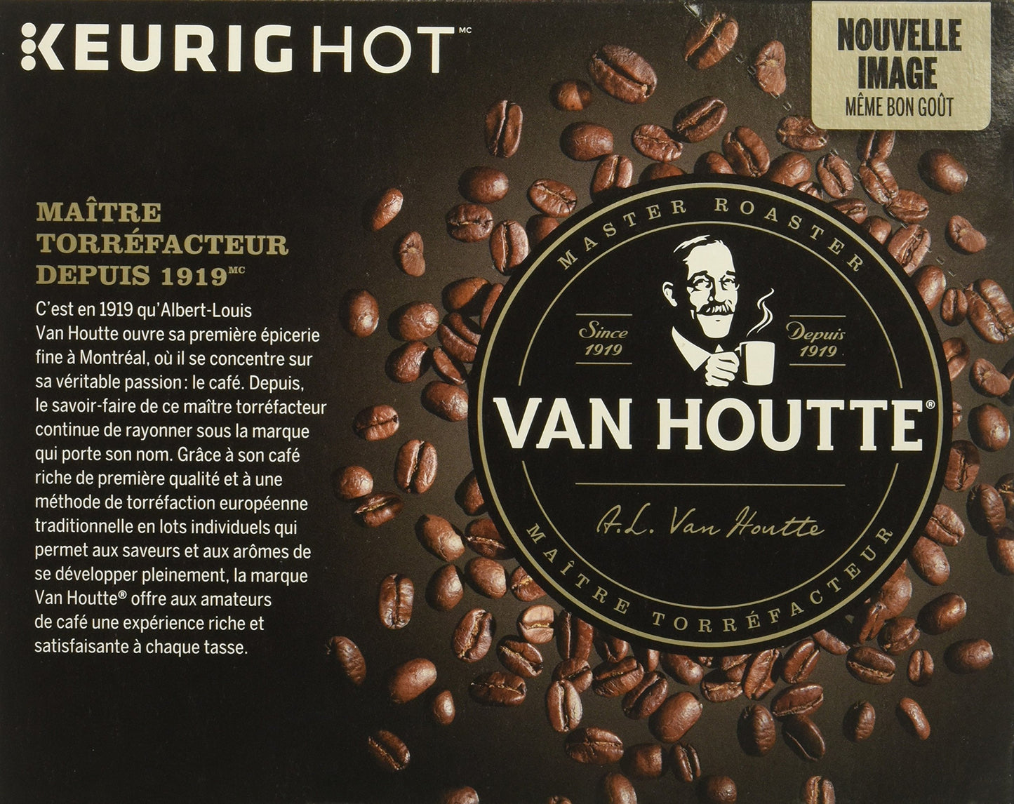 Van Houtte Raspberry Chocolate Truffle Single-Serve K-Cup Pods Light Roast Coffee 48 Count (2 Boxes of 24 Pods)