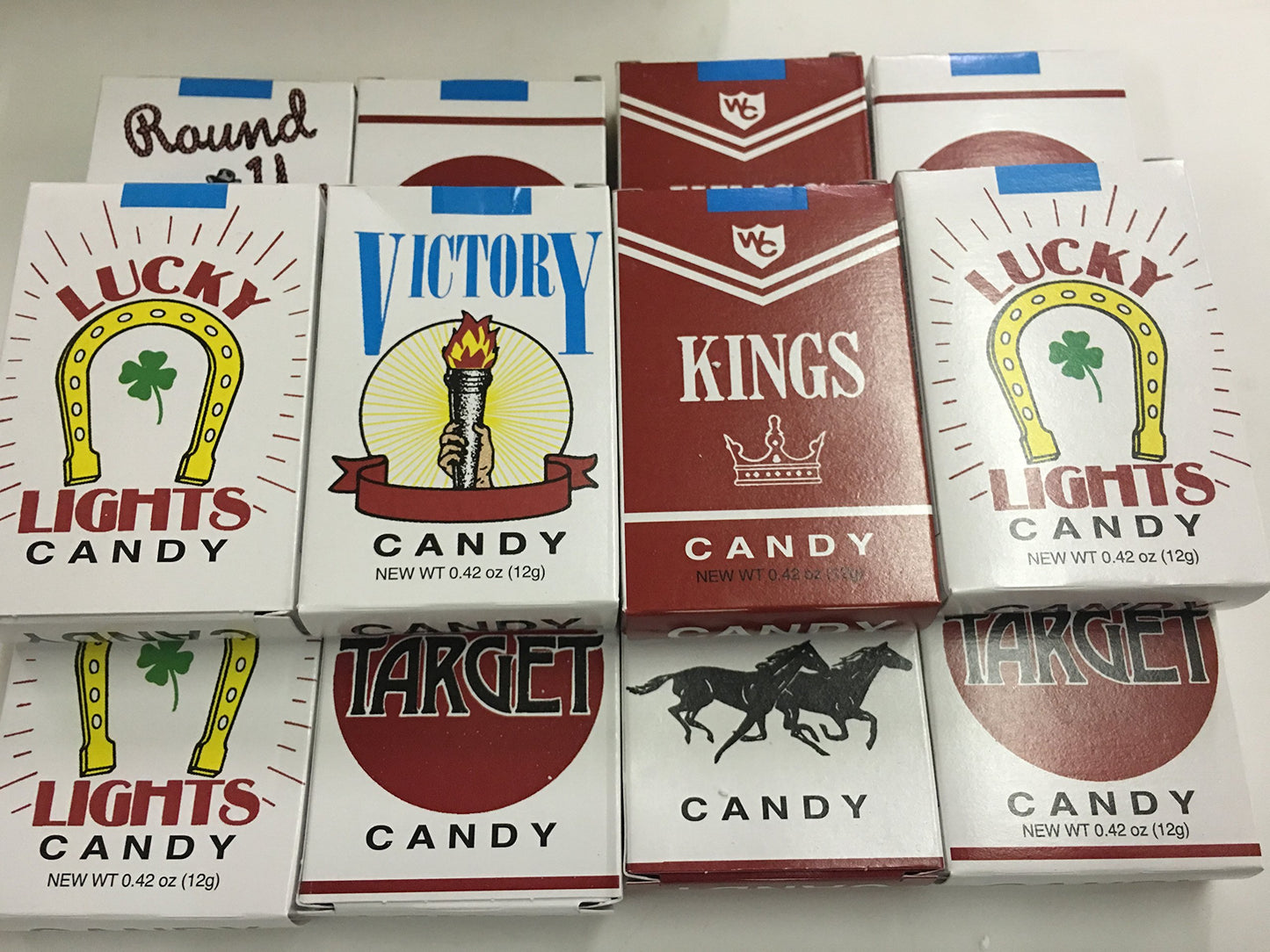 Worlds King Size Candy Cigarettes - 12 Packs, 12 Count, White