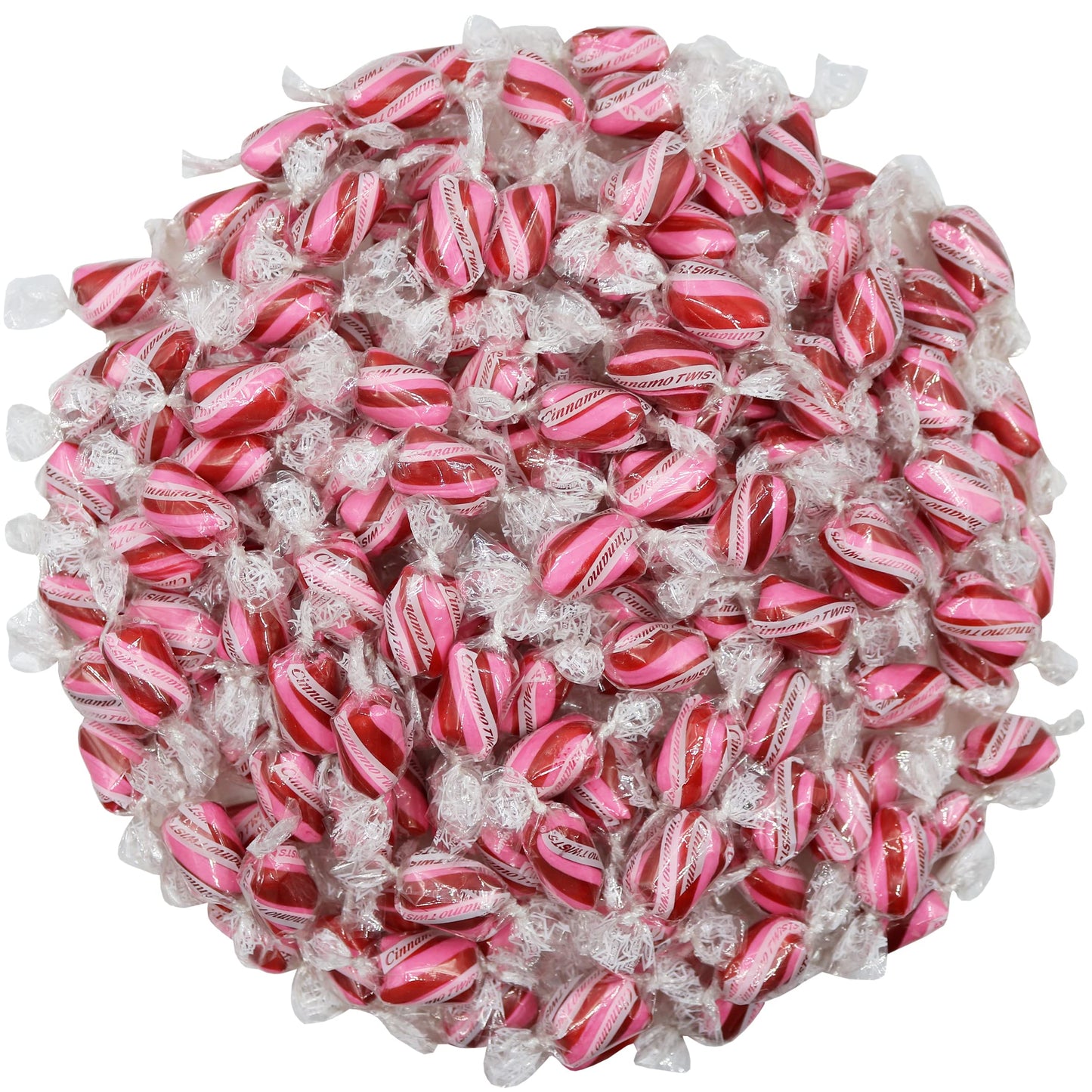 Firstchoicecandy Hard Candy Twists, All Flavor Individually Wrapped Twist Hard Candy (Cinnamon, 2 Pound)