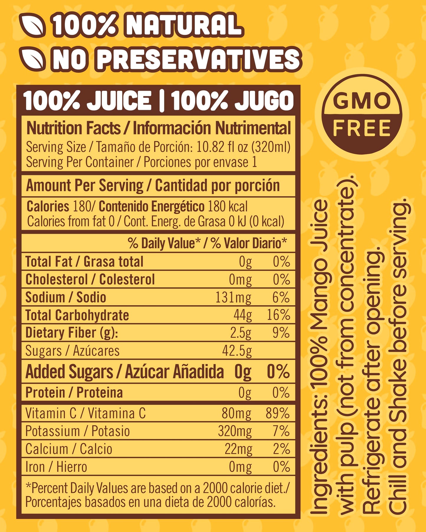 Nilo Mango Juice | 100% Squeezed Mango | No Sugar Added | Not From Concentrate | 10.8 Oz (Pack Of 12)
