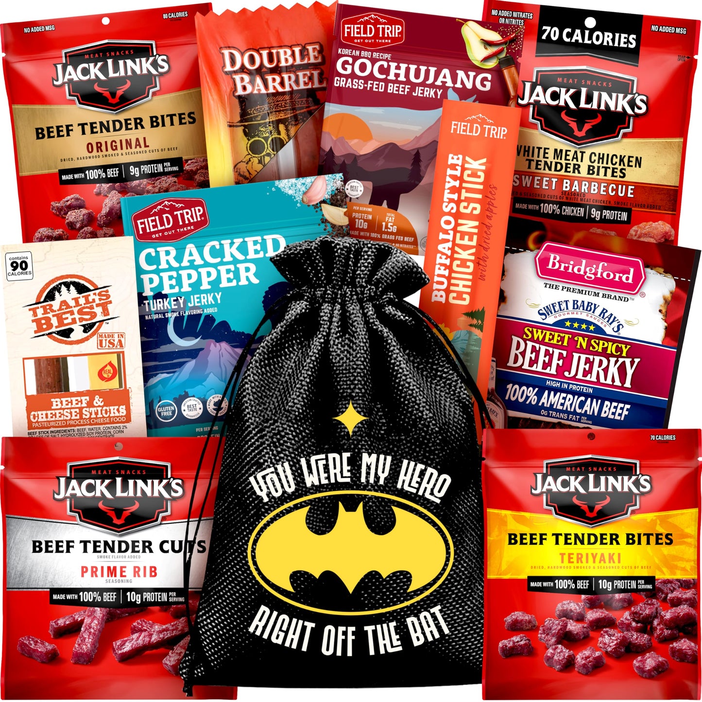 Cravekraft Beef Jerky Variety Pack - 16.6 Ounce - Original - Perfect Gift for Men, Dads, Brothers - Ideal for Birthdays and Fathers Day