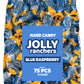Blue Raspberry Jolly Ranchers Hard Candy - Original Flavor - 1 LB Bulk Bag (Approx. 75 Pieces) - Individually Wrapped Tart & Swe
