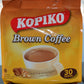 Kopiko Instant 3 in 1 Brown Coffee Mix with Creamer and Sugar, 30 Count, 0.88 Ounce Per Pack