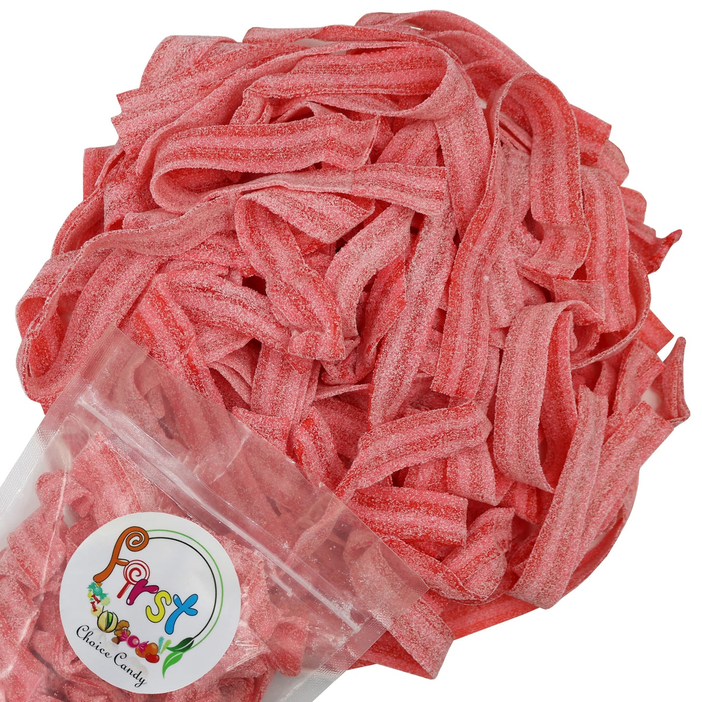 All Color Sour Gummy Belts (Raspberry Cherry, 2 Lb)