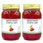 Amish Cherry Jam - Two 16 Oz Jars