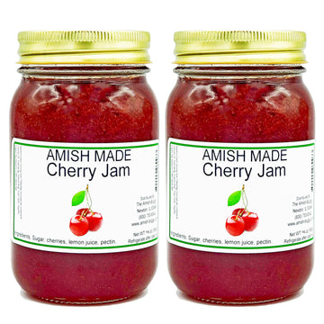 Amish Cherry Jam - Two 16 Oz Jars