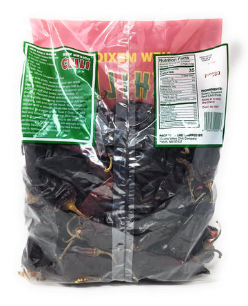 Barkers Dried Red Chili Pods - Hot, 16 Ounces - Grown in World Famous Chili Region Hatch, NM - No Preservatives, USA Product!
