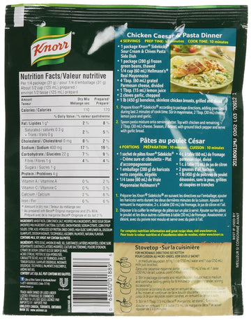 Knorr Sidekicks Sour Cream & Chives Pasta 120g (Imported from Canada)