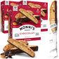 Nonni's Cioccolati Almond Biscotti Italian Cookies - 3 Boxes Biscotti Individually Wrapped Cookies - Italian Biscotti Cookies w/