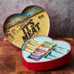 Man Crates Jerky Heart - 10 Beef Jerky Snacks Assortment - Includes spirit-inspired flavor Maple and Honey spirit-inspired flavor Flavors - Heart-Shaped Box