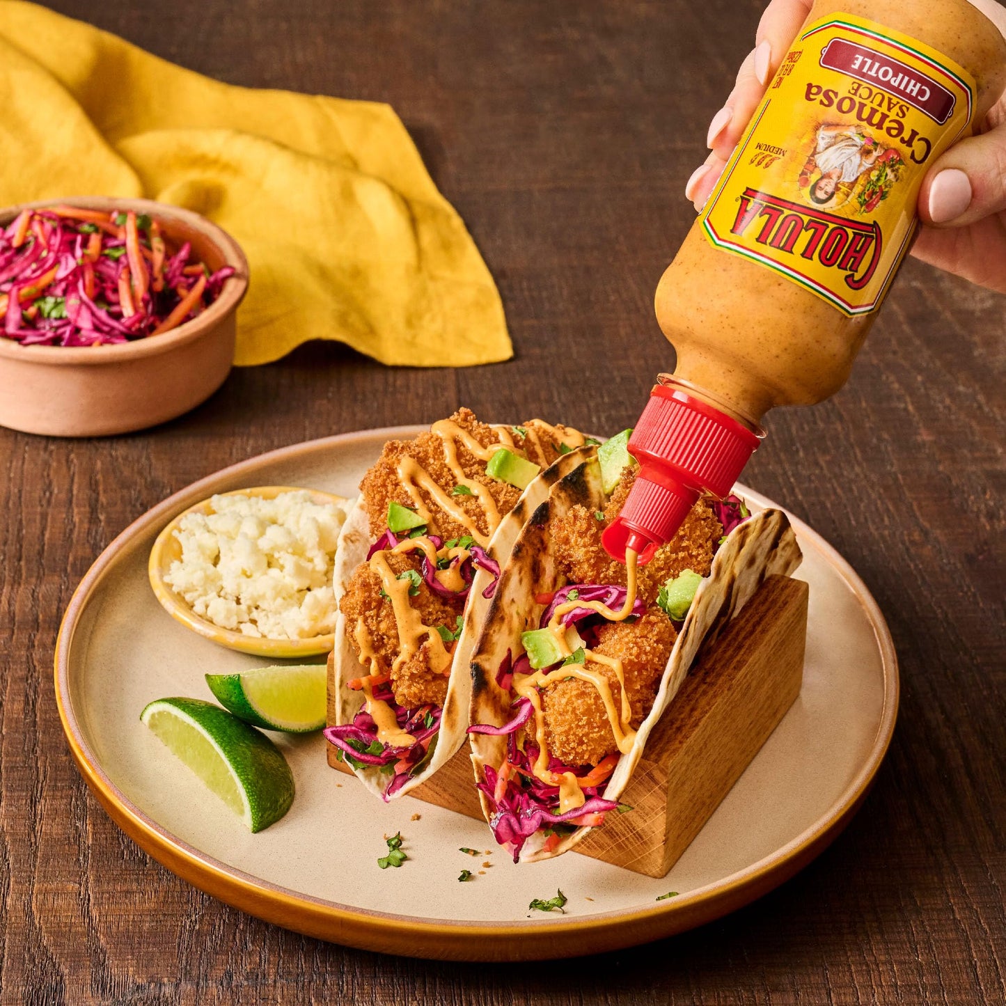 Cholula Cremosa Sauce, Chipotle, Medium Heat, Creamy, Smoky, Squeezable Topping For Elotes, Tacos, Soup, Tostadas, Nachos And Mo