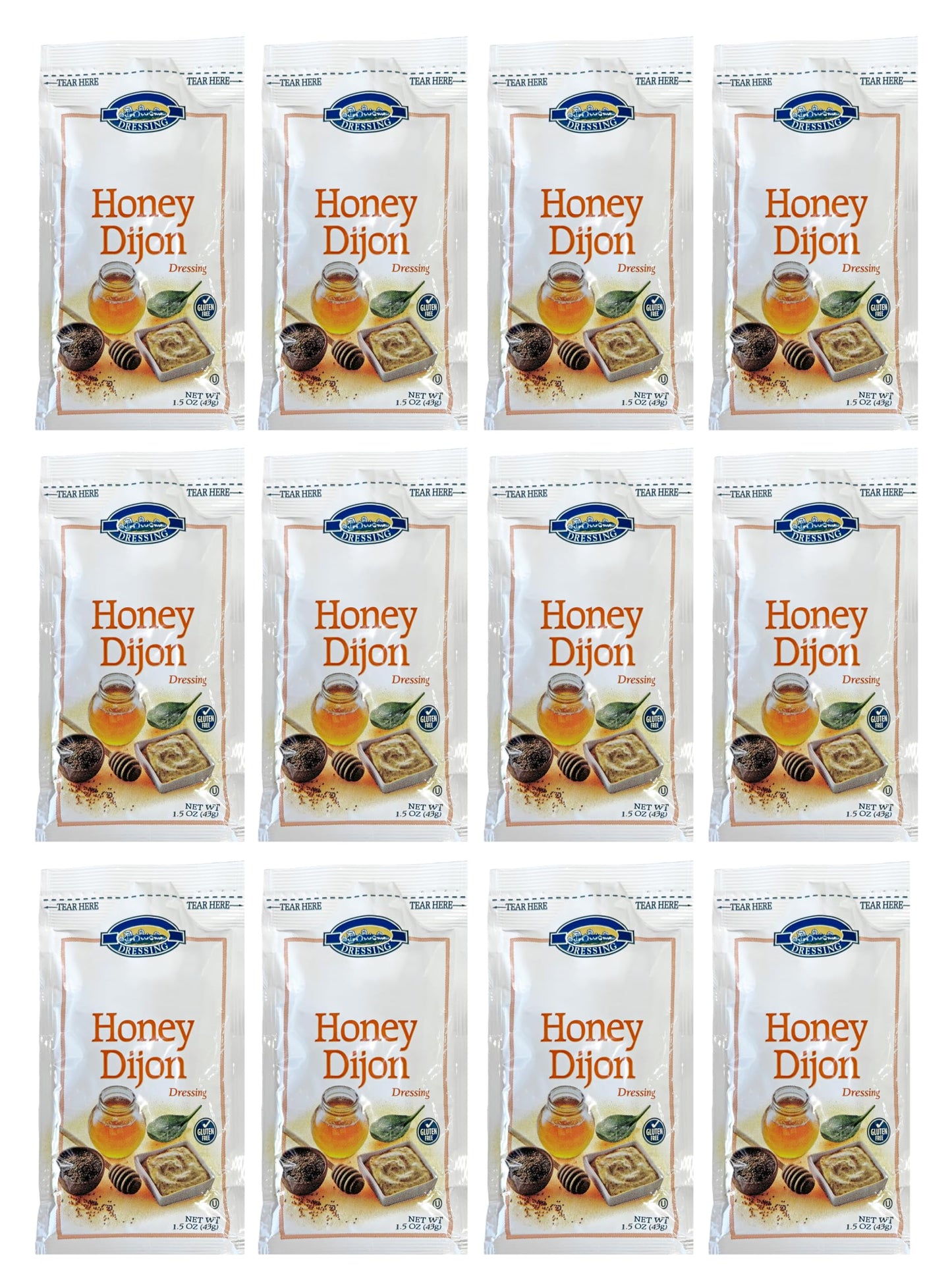 Salad Dressing 1.5 oz. Packet | Pack of 12 | (Honey Dijon Mustard)