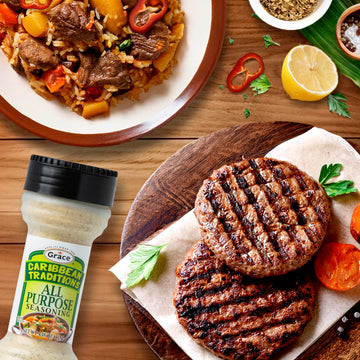 Grace Caribbean Tradition All Purpose Seasoning - 2 Pack - All Spices & Seasonings For Cooking - A Complete Veggie Blend - The B